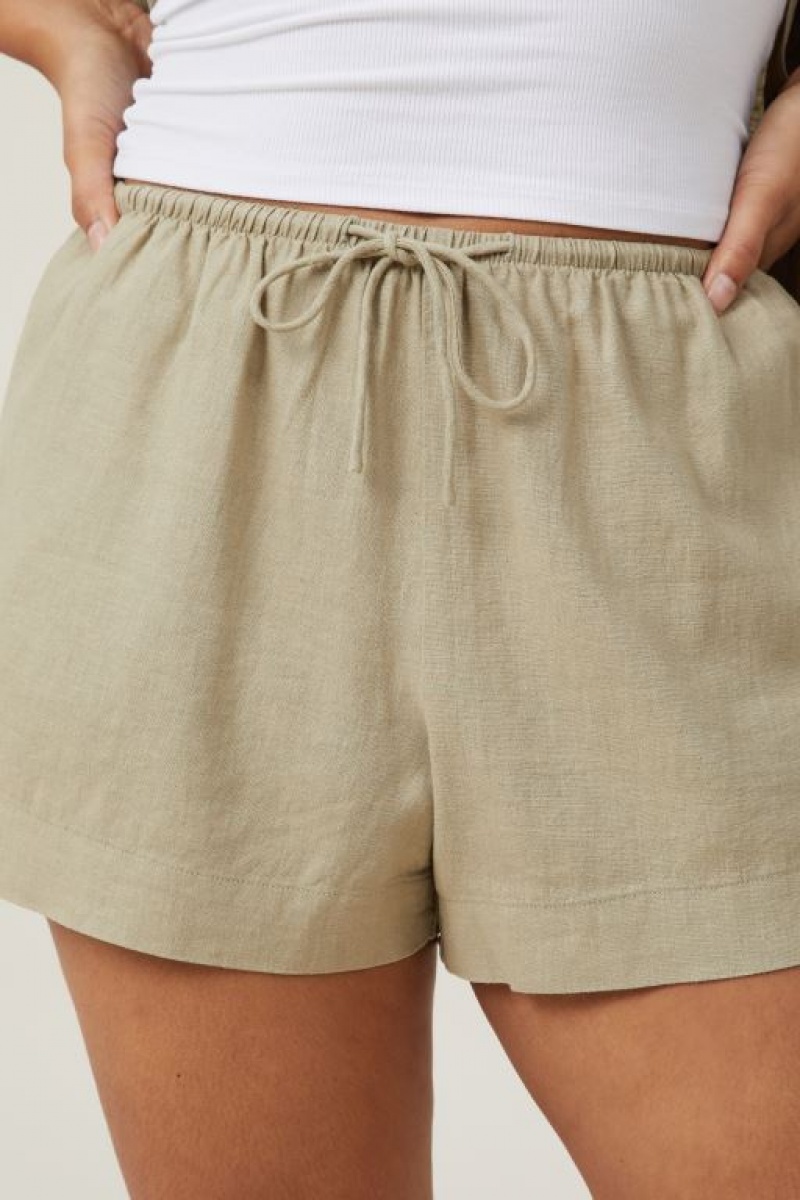 Cotton On Haven Women's Shorts Olive | 3SSIFsIpYsG