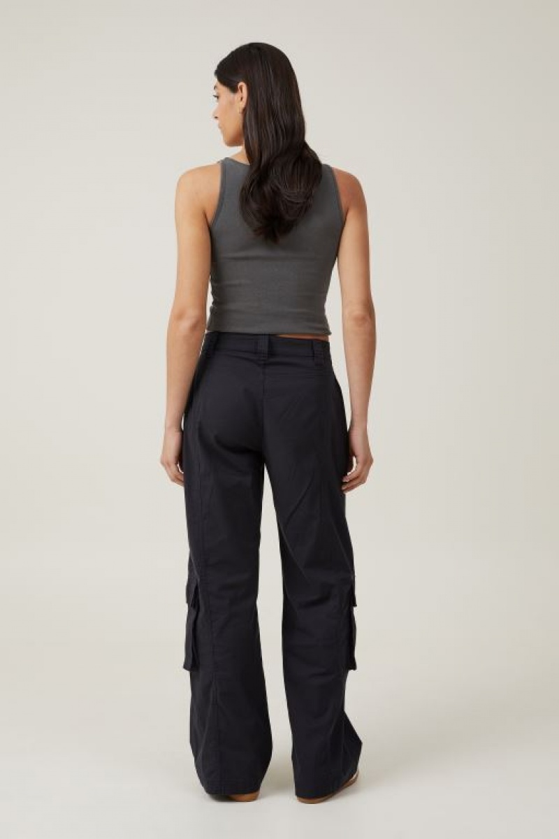 Cotton On Hayden Cargo Women's Pants Black | eL16o0Smm4r