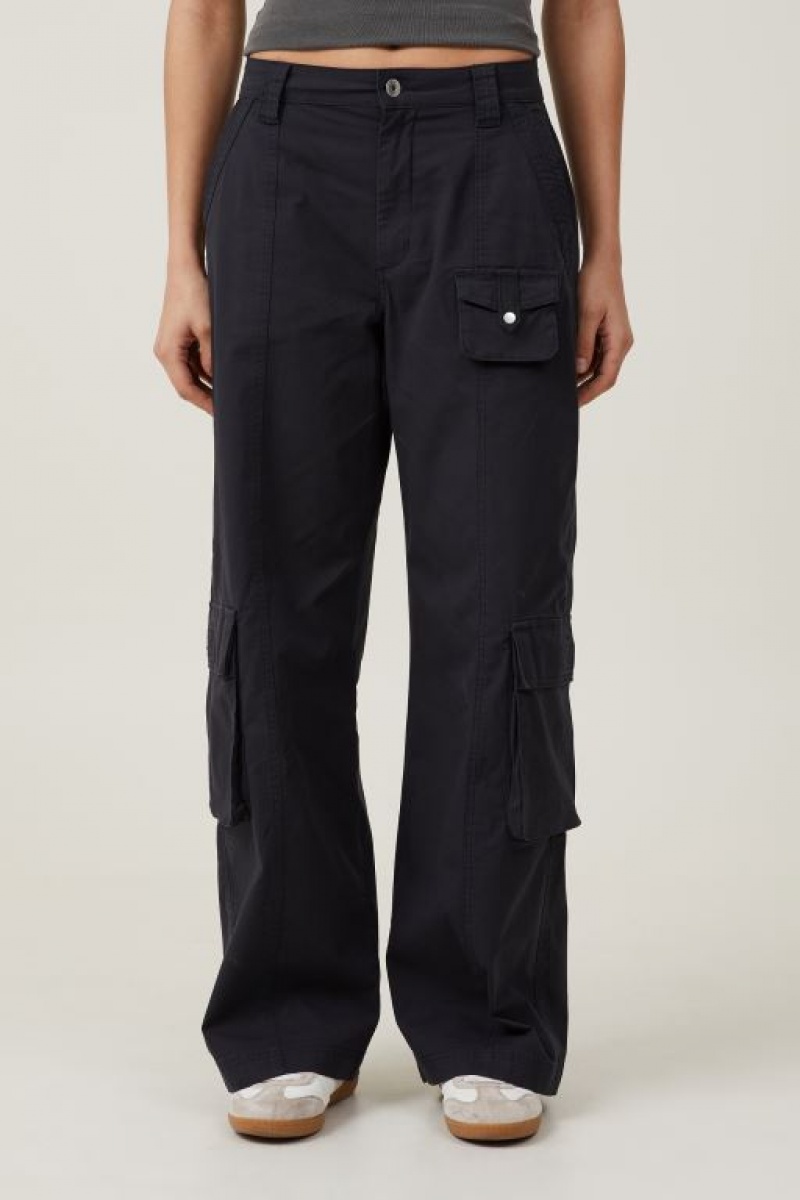 Cotton On Hayden Cargo Women's Pants Black | eL16o0Smm4r