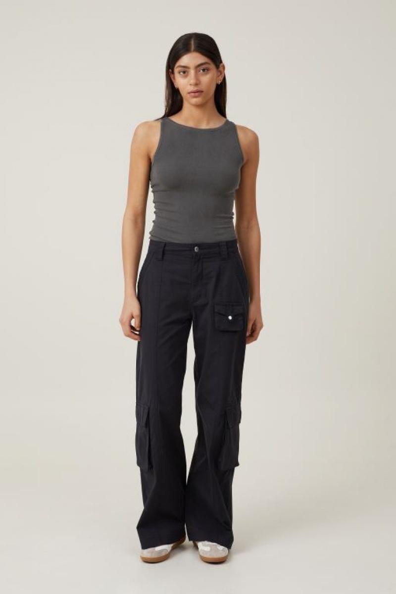 Cotton On Hayden Cargo Women\'s Pants Black | eL16o0Smm4r