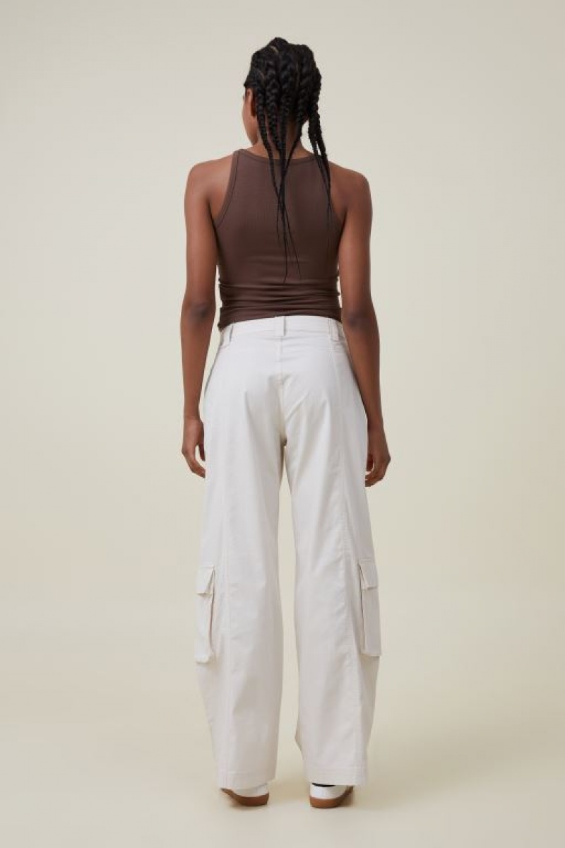 Cotton On Hayden Cargo Women's Pants Grey | Jw1KisMZnKX