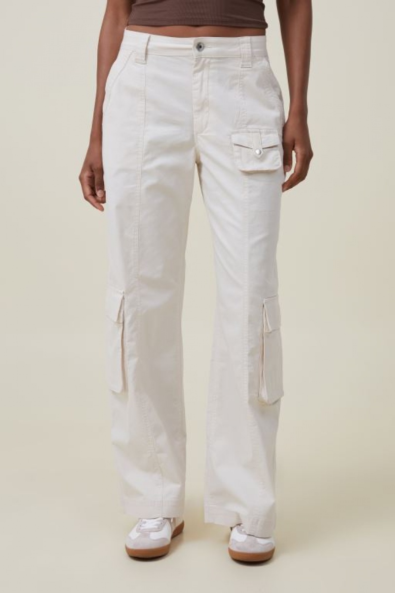 Cotton On Hayden Cargo Women's Pants Grey | Jw1KisMZnKX