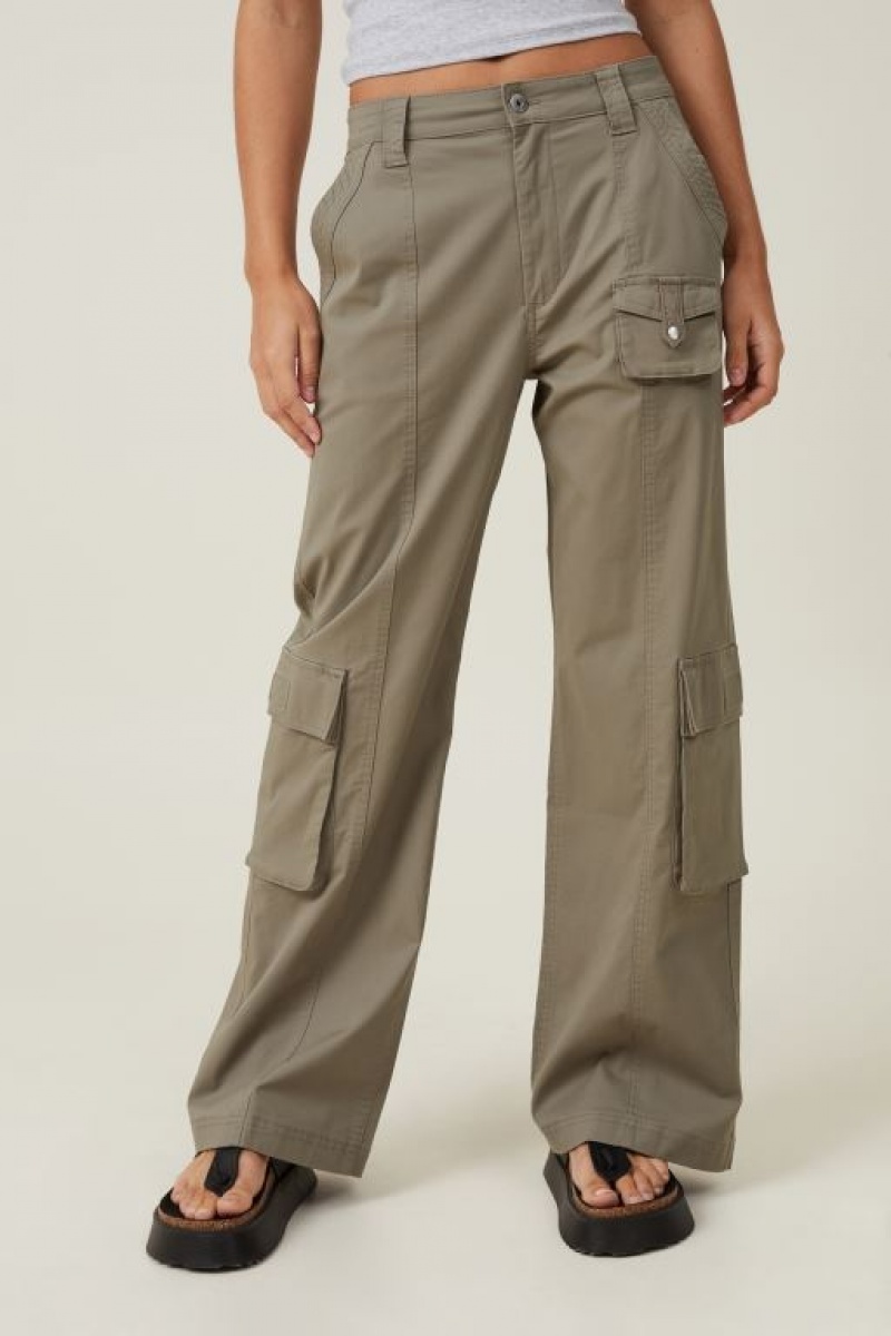 Cotton On Hayden Cargo Women's Pants Woodland | clYyMeWgSxJ