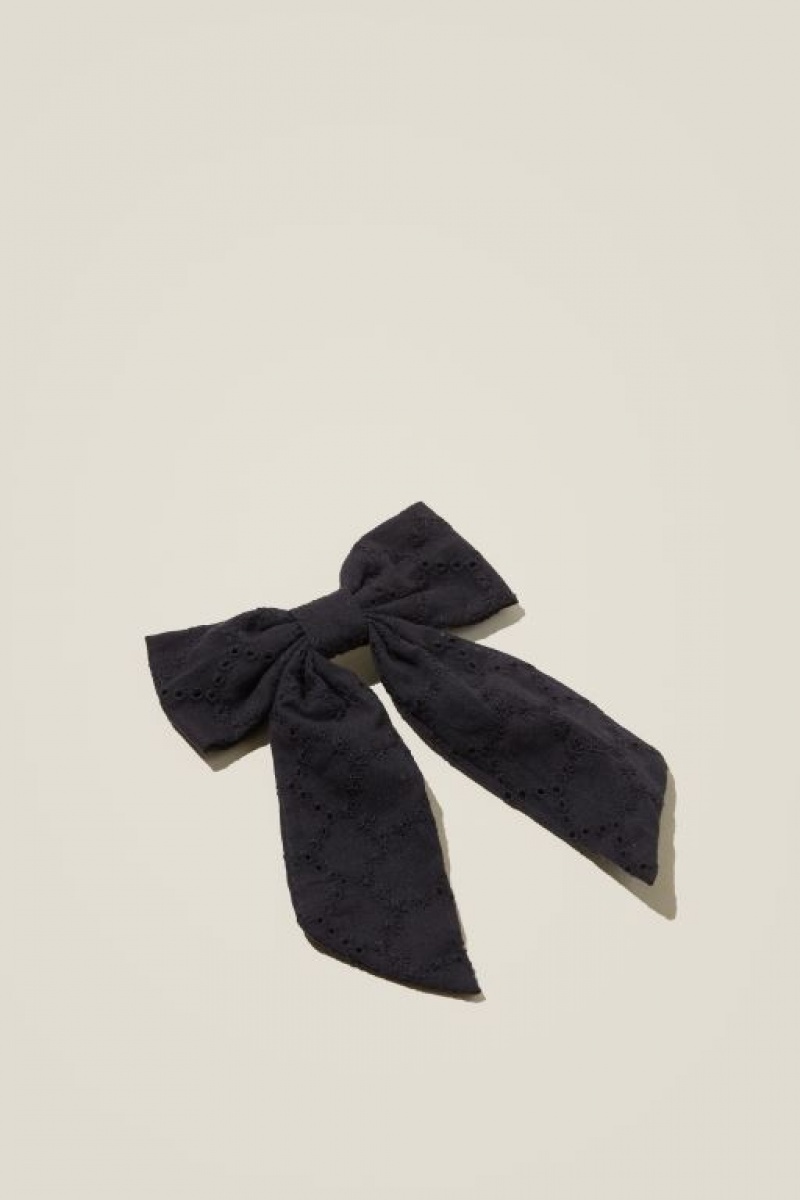 Cotton On Heidi Hair Bow Women\'s Hair Accessories Black | 2s1xQGKYhGl