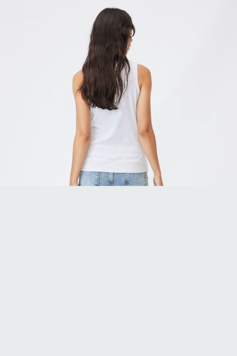 Cotton On Henley Sleeveless Tank Women's Maternity Wear Silver | 8546aVJW4HL