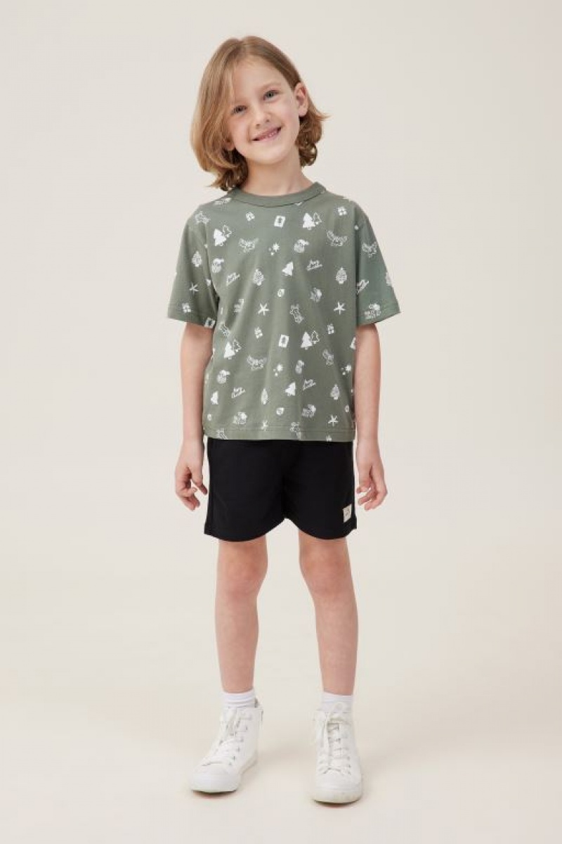 Cotton On Henry Slouch Boys' Shorts Black | Ght8oH7xU9R