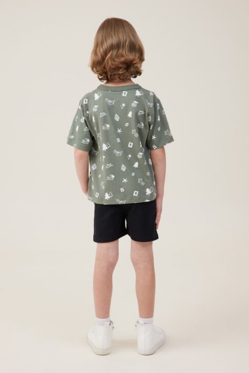 Cotton On Henry Slouch Boys' Shorts Black | Ght8oH7xU9R