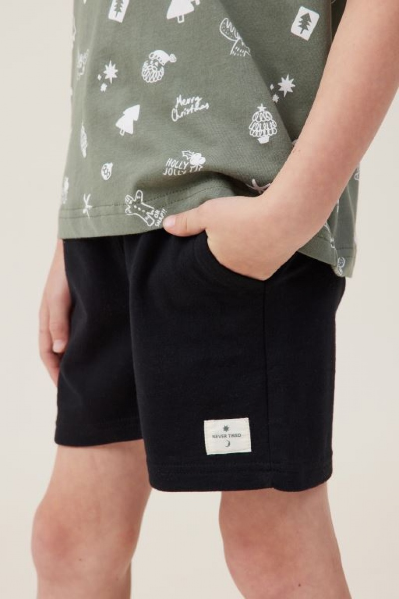 Cotton On Henry Slouch Boys' Shorts Black | Ght8oH7xU9R