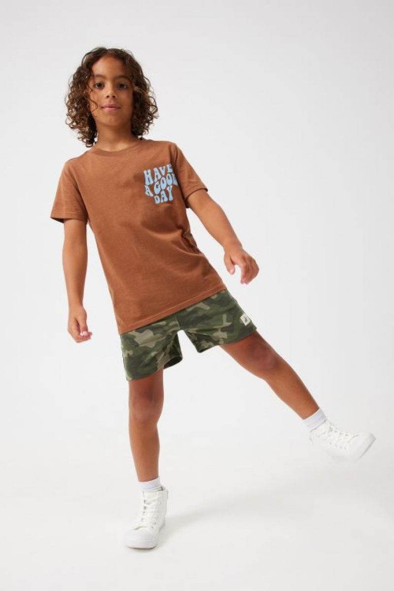 Cotton On Henry Slouch Boys' Shorts Camo | pTcZDSHiw5m