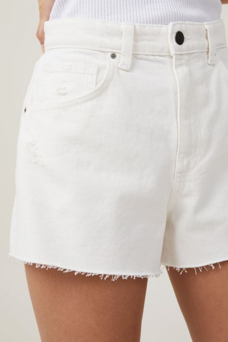 Cotton On High Mom Denim Women's Shorts Whitehaven | KxwP1qUu8fU