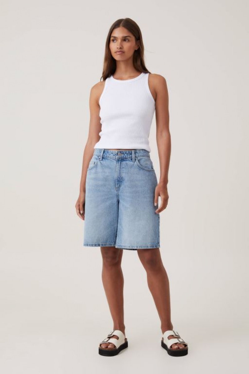 Cotton On High Neck Women's Tanks White | exF05JxLtg4