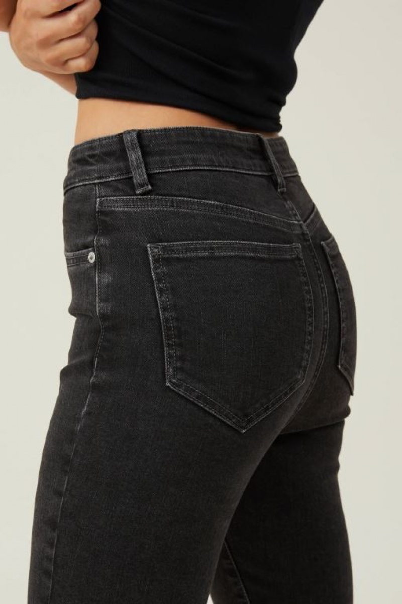 Cotton On High Rise Skinny Jean Women's Pants Deep Grey Black | ADnhmMPKMdn
