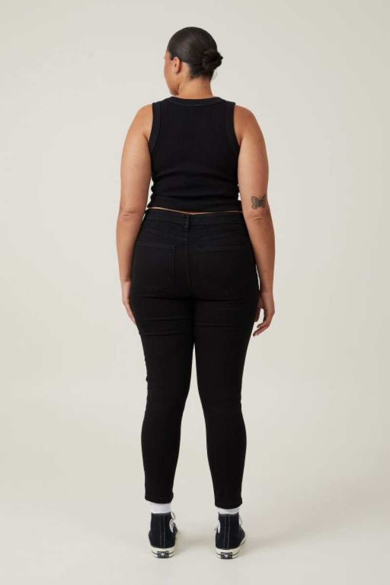 Cotton On High Rise Skinny Jean Women's Pants Black | EFI69GlClph