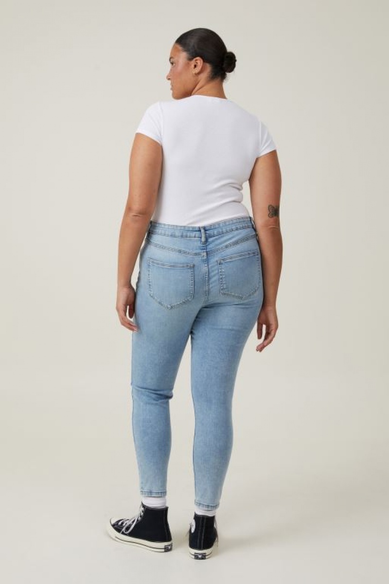 Cotton On High Rise Skinny Women's Jeans Blue | cbeSNZo2r25