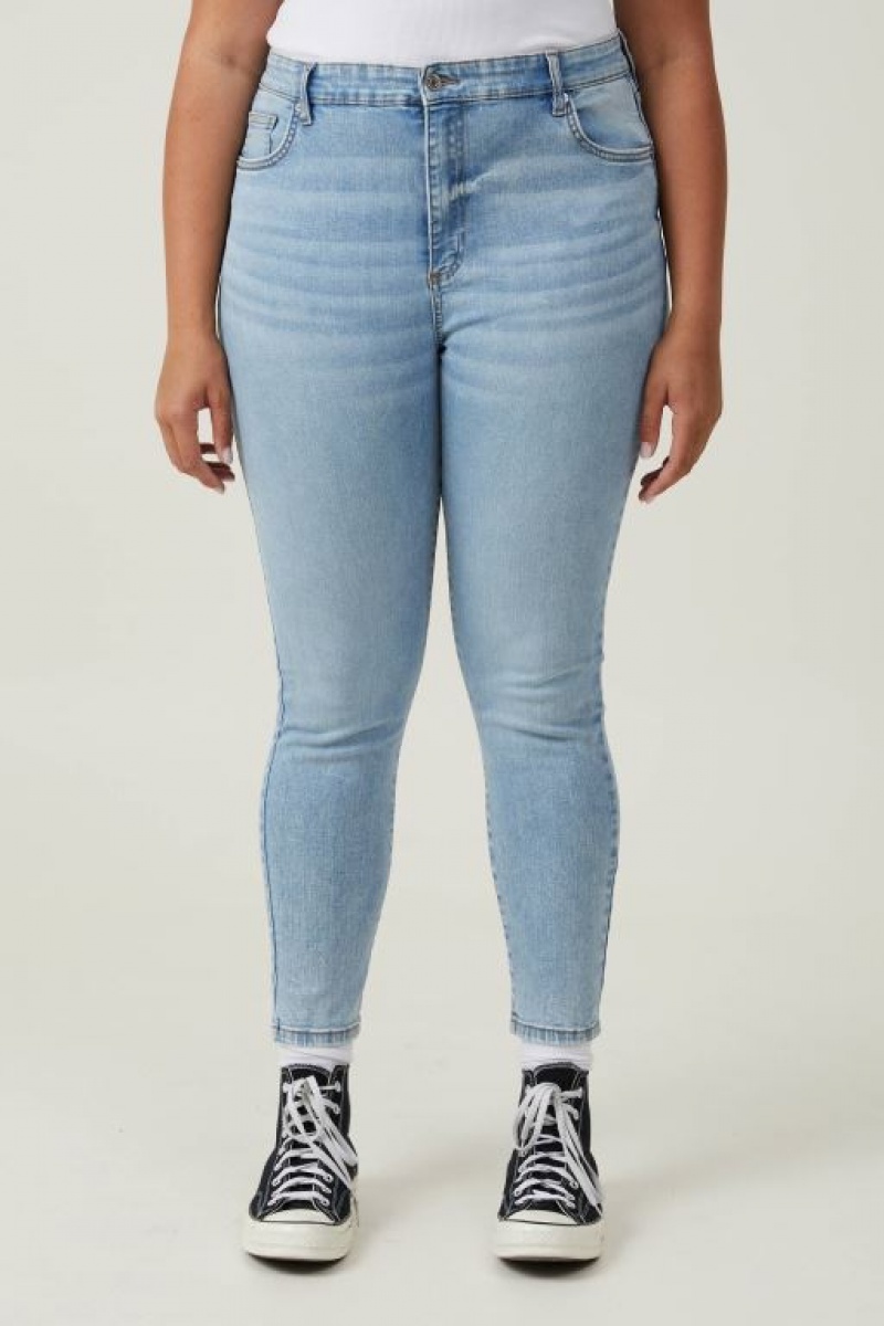 Cotton On High Rise Skinny Women's Jeans Blue | cbeSNZo2r25