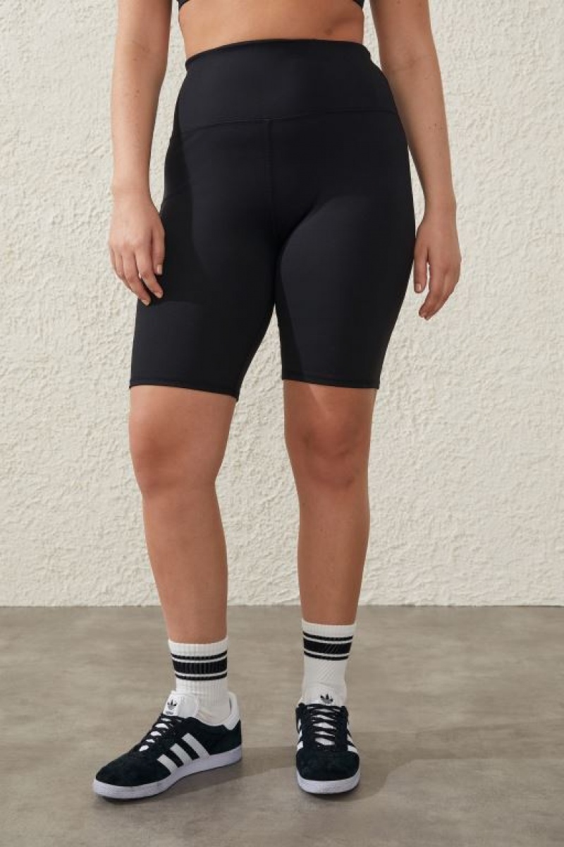 Cotton On Highwaisted Mid Length Women's Bike Shorts Black | qzPEA8T0HuN