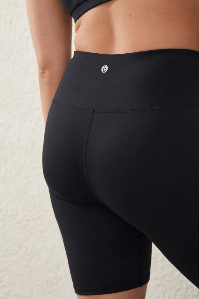 Cotton On Highwaisted Mid Length Women's Bike Shorts Black | qzPEA8T0HuN