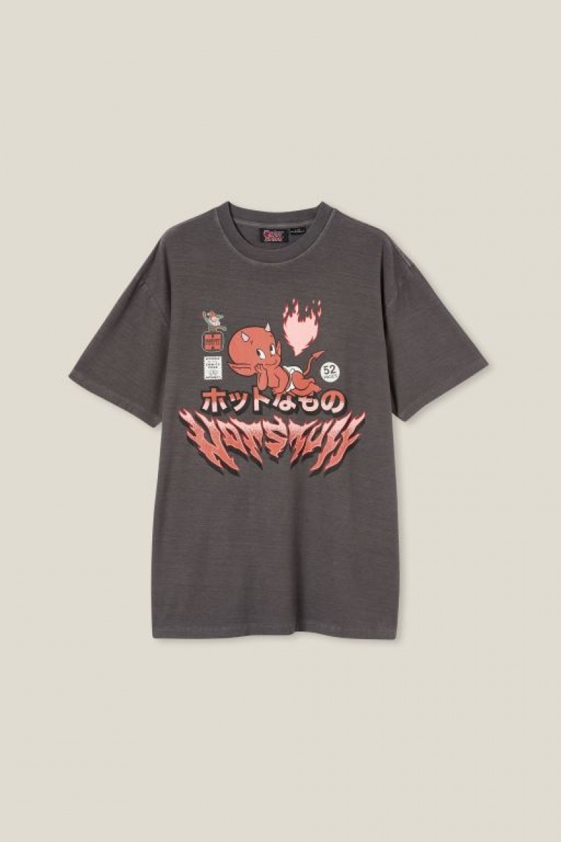 Cotton On Hot Stuff Loose Fit Men's Graphic T-Shirts Lcn | d3yKD5fN4aZ
