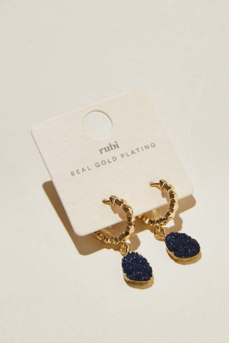 Cotton On Huggie Hoop Earring Women's Jewellery Gold | BSMYBE92UHo