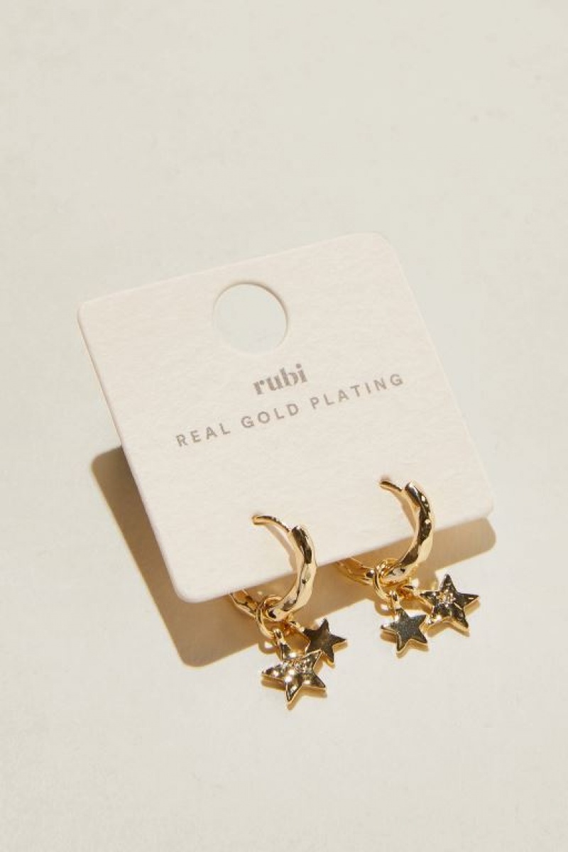 Cotton On Huggie Hoop Earring Women's Jewellery Gold | ekT8lhzy21y