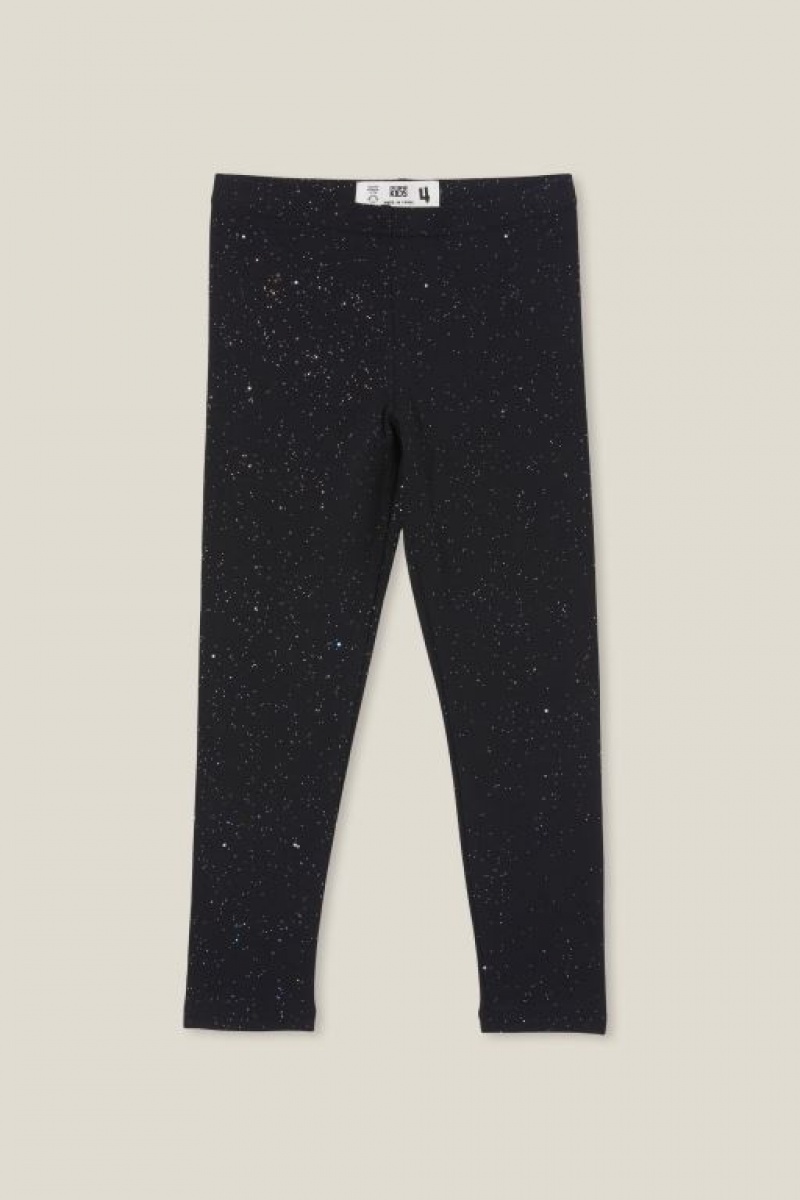 Cotton On Huggie Tights Girls\' Pants Black | v79Wp7SLdZx