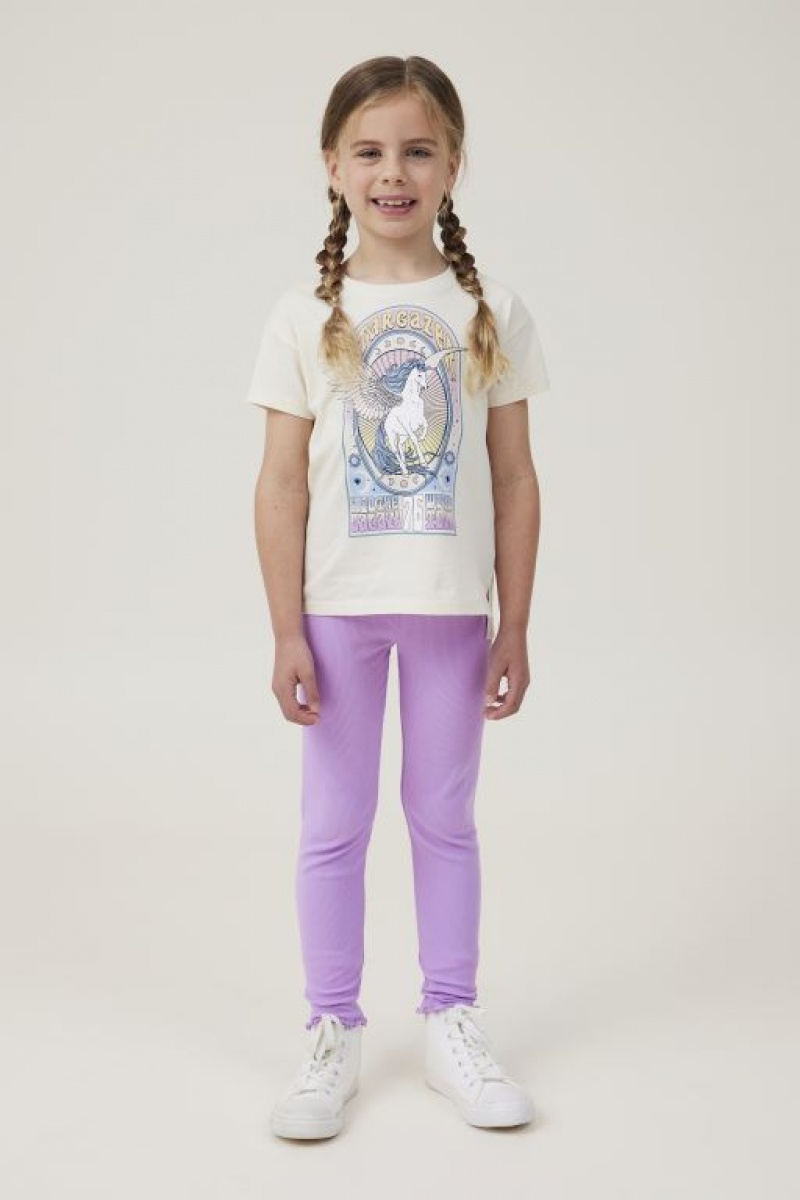 Cotton On Huggie Tights Girls' Pants Lavender | jZ4nkI9X4wx