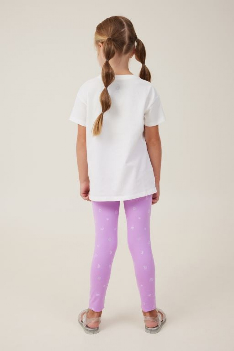 Cotton On Huggie Tights Girls' Pants Lavender | WTUNJAjUsaO