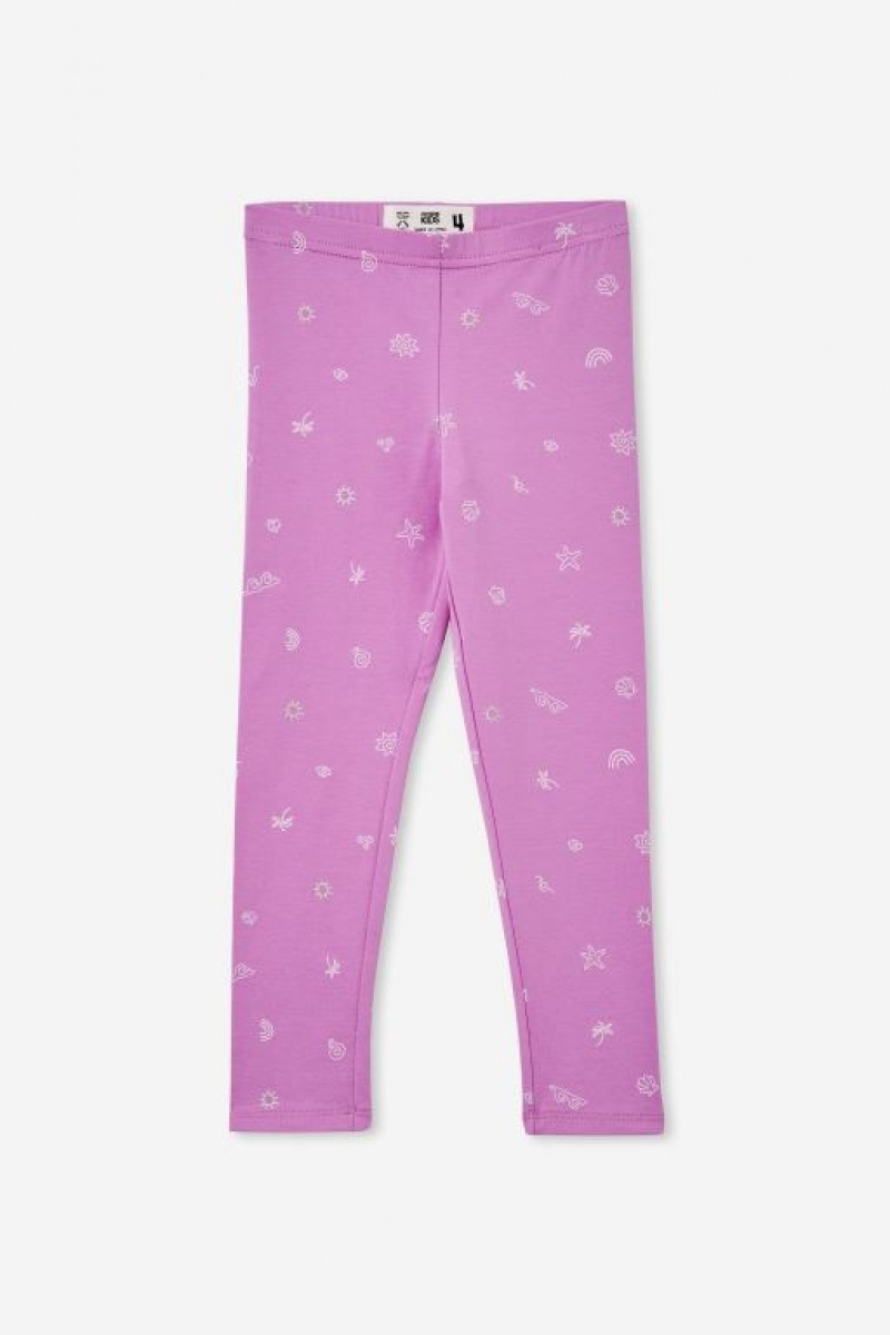 Cotton On Huggie Tights Girls' Pants Lavender | WTUNJAjUsaO