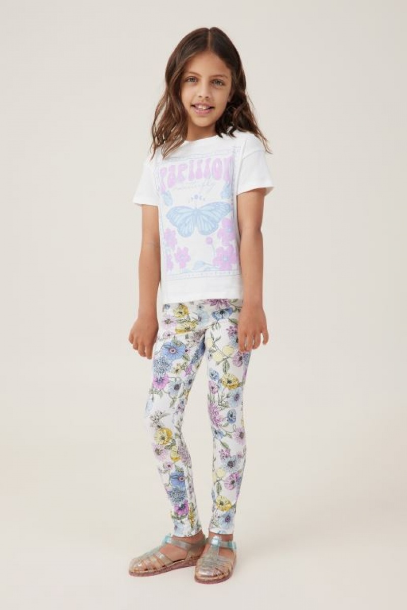 Cotton On Huggie Tights Girls' Pants Light Yellow | 4XXxcFpbcQR