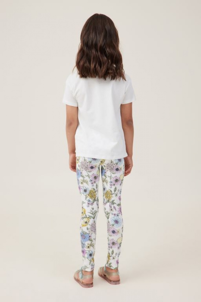 Cotton On Huggie Tights Girls' Pants Light Yellow | 4XXxcFpbcQR