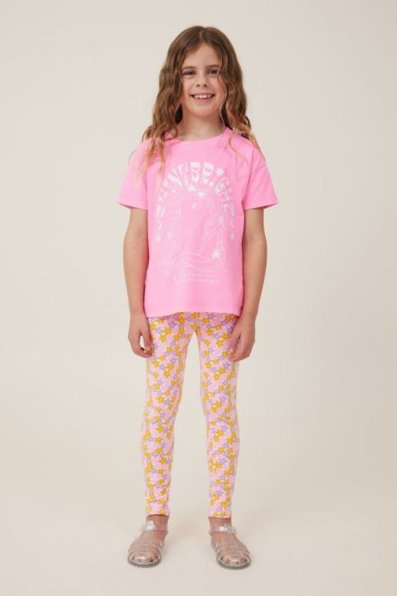 Cotton On Huggie Tights Girls' Pants Light Yellow | Y6WB3mpRWzX