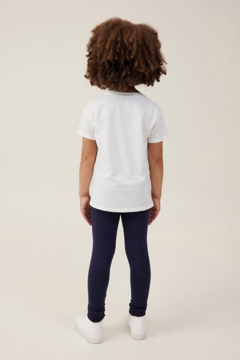 Cotton On Huggie Tights Girls' Pants Navy | ET5vLyoVbdB