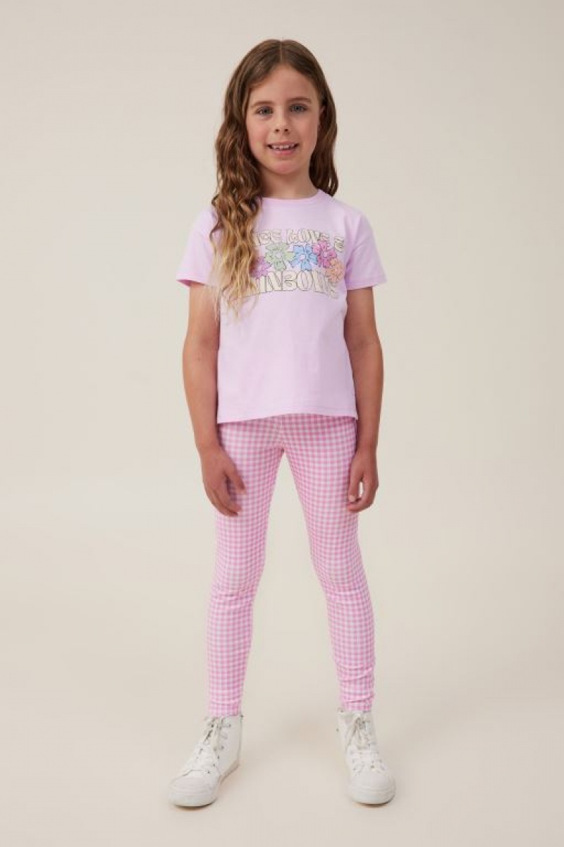 Cotton On Huggie Tights Girls' Pants Pink | PHYzPFGpofu