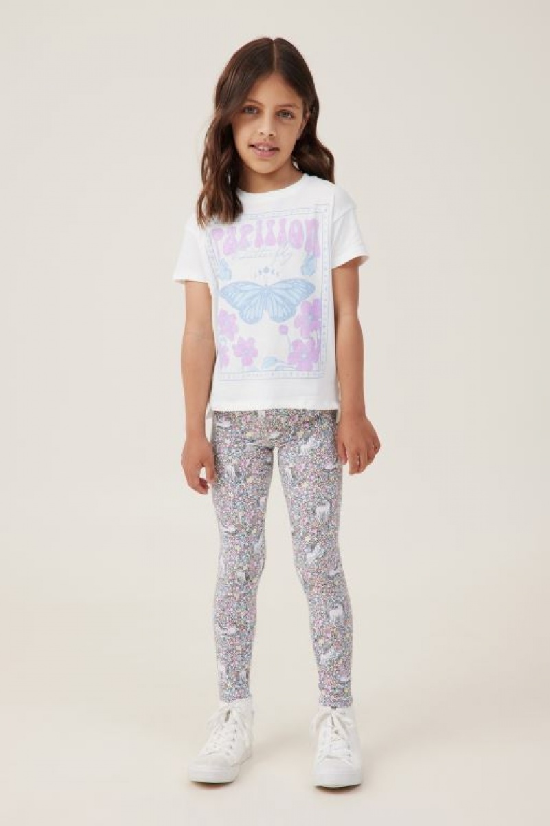 Cotton On Huggie Tights Girls' Pants White | VbUb7Wbupm5