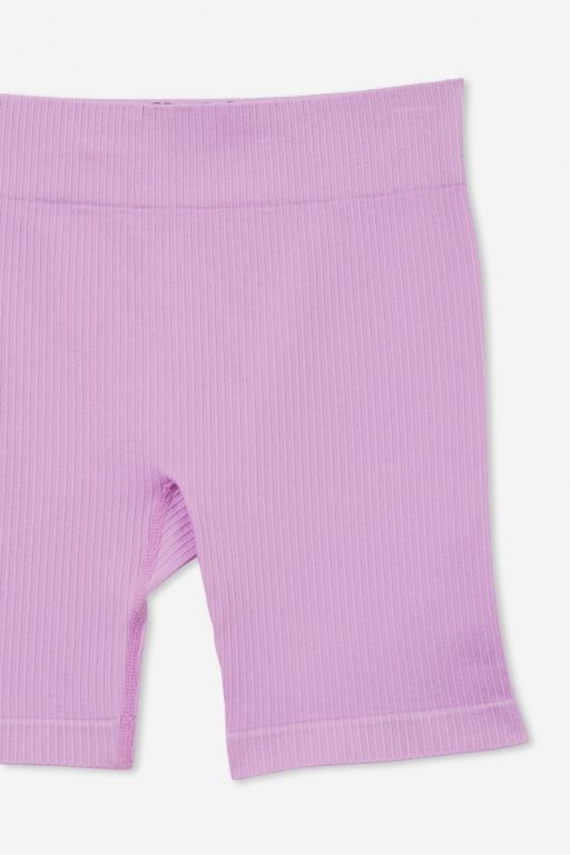 Cotton On Ida Seamfree Bike Girls' Shorts Lavender | OzRcZjc9K0s