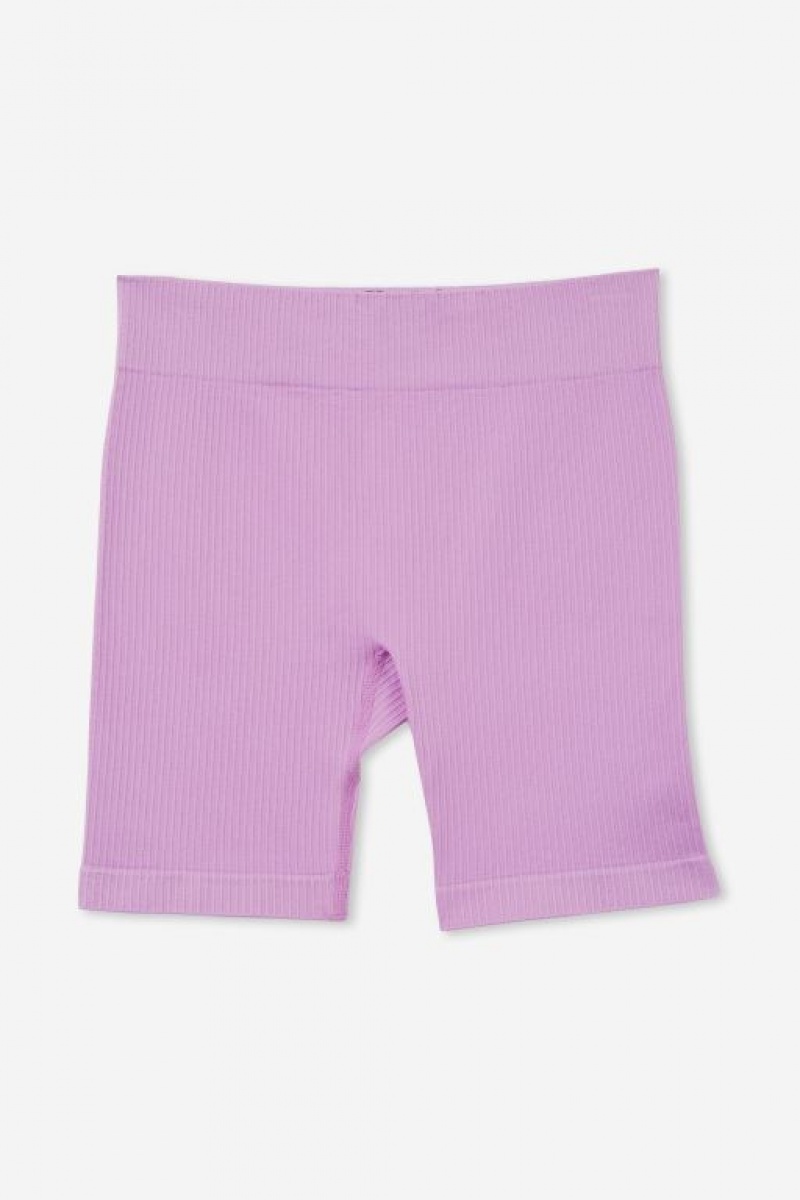 Cotton On Ida Seamfree Bike Girls\' Shorts Lavender | OzRcZjc9K0s