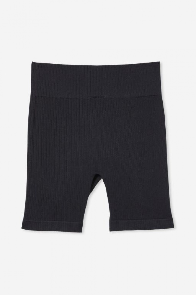 Cotton On Ida Seamfree Bike Girls' Shorts Black | MNuvokUcf45