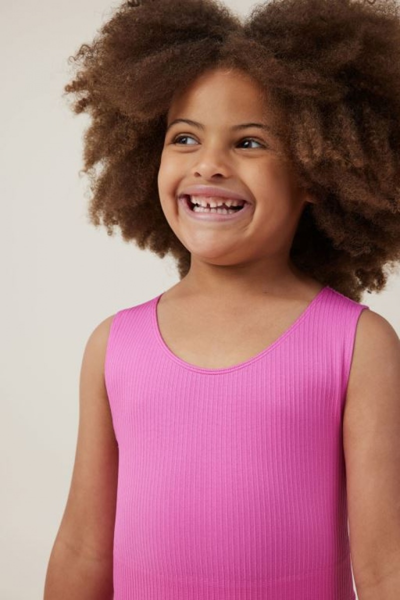 Cotton On Imani Seamfree Girls' T Shirts Pink | hNUdroPfadf