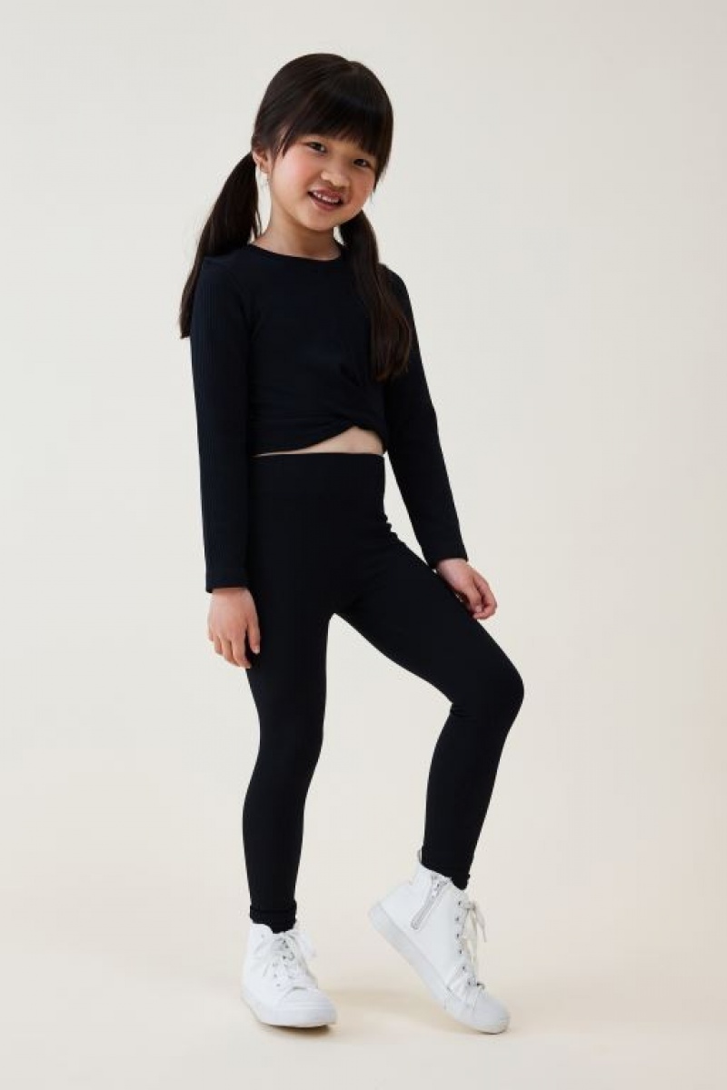Cotton On Imogen Seamfree Girls\' Leggings Black | woAFAiEDRs3