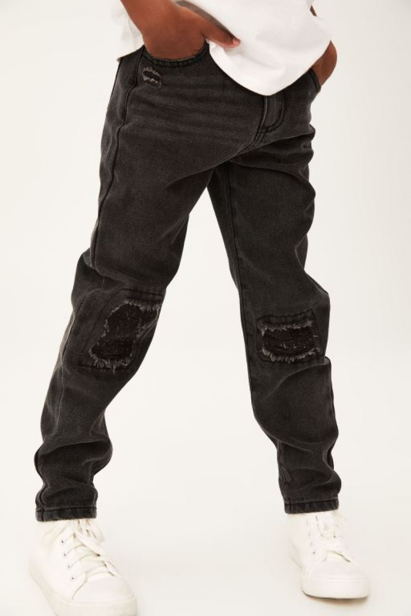 Cotton On India Mom Girls' Jeans Black Wash | TE0yyc7cL2t