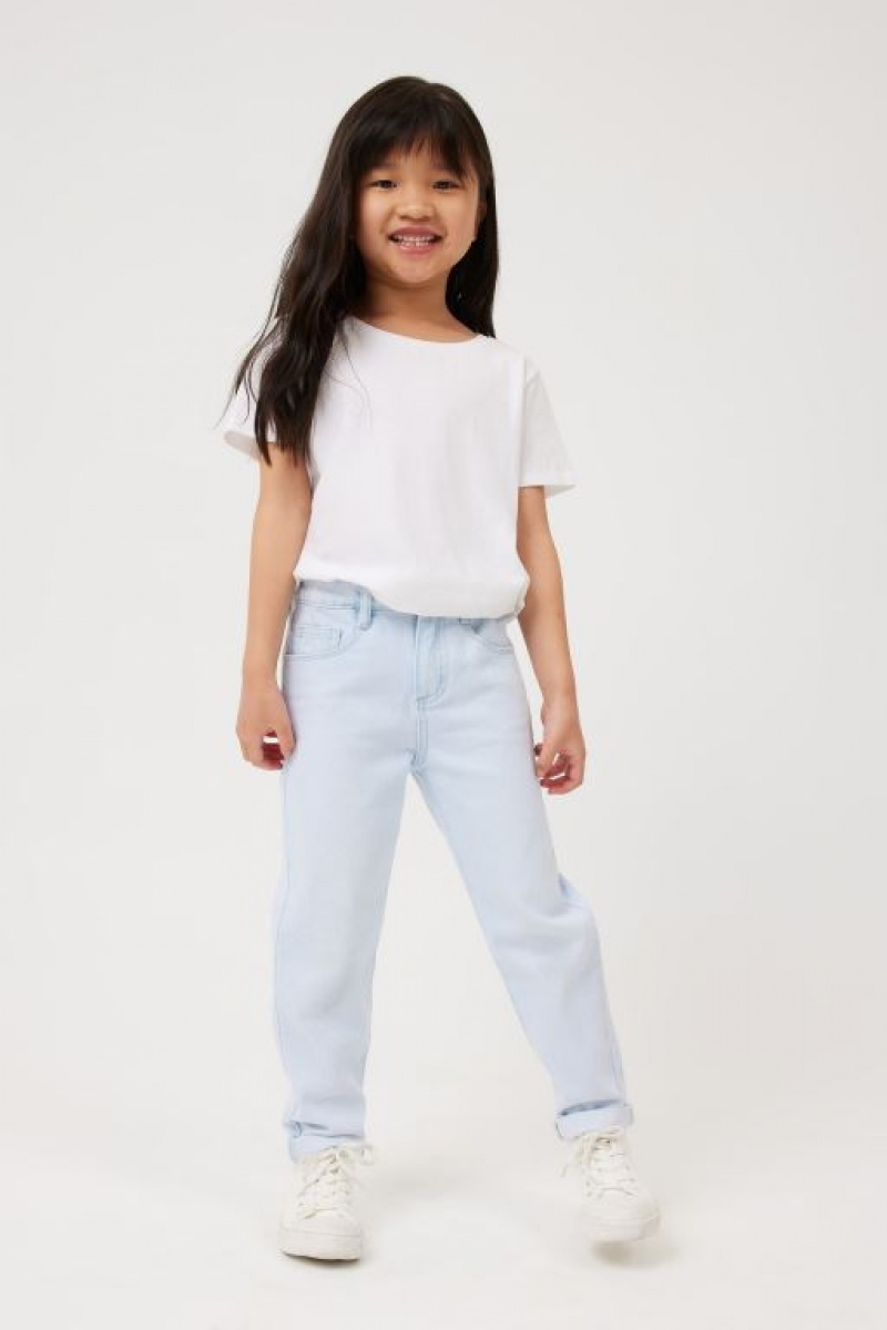 Cotton On India Mom Girls' Jeans Blue Wash | 4YOTyGg26c9