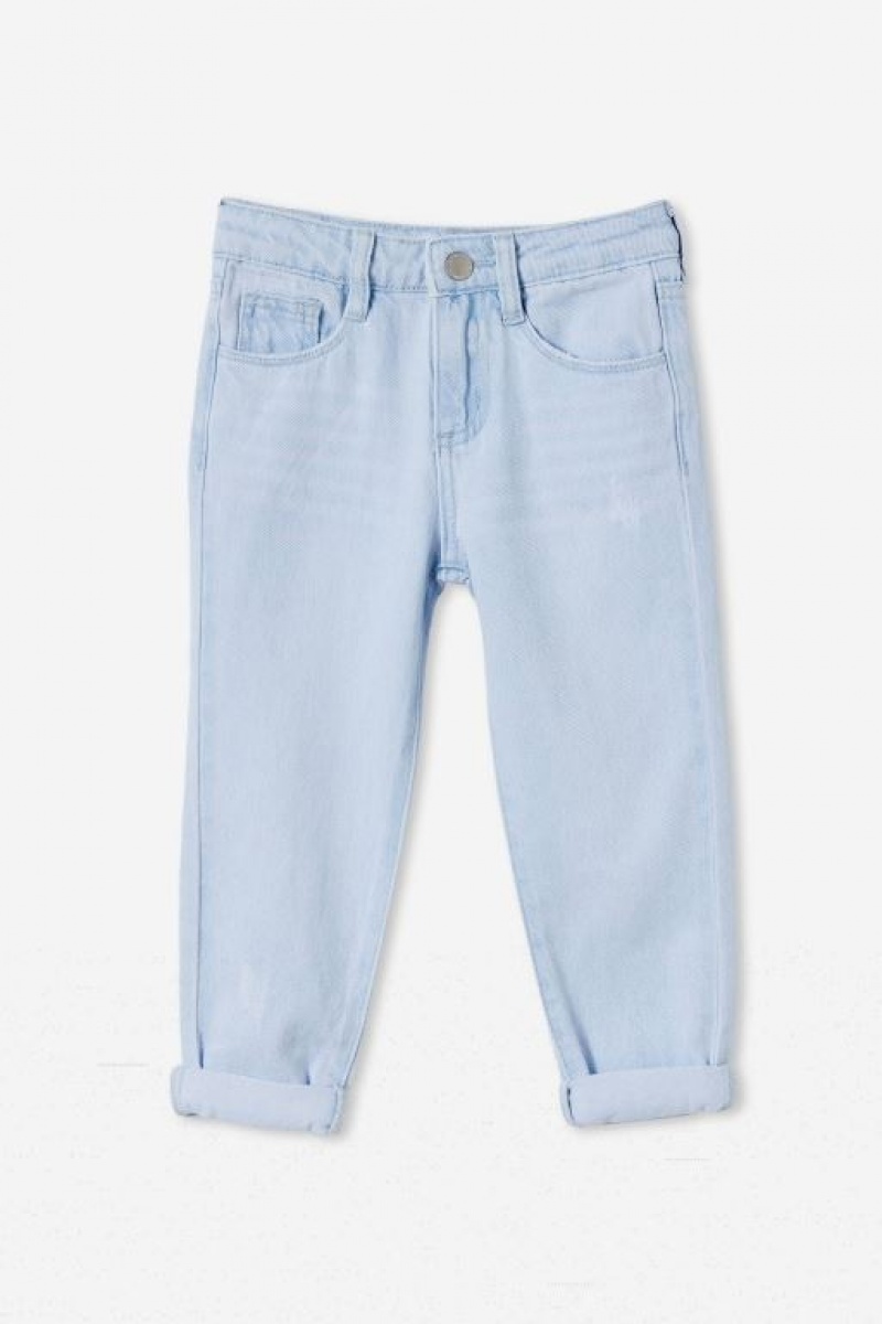 Cotton On India Mom Girls' Jeans Blue Wash | 4YOTyGg26c9
