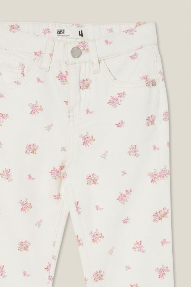 Cotton On India Mom Girls' Jeans Light Yellow | B24dNaou8ZW