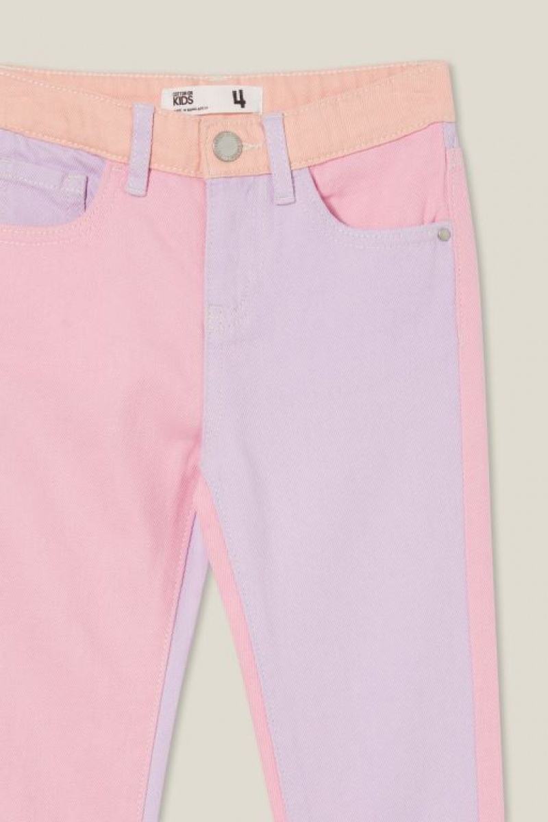 Cotton On India Mom Girls' Jeans Pastel | nBSs11KvUSN