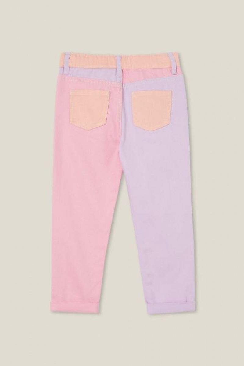 Cotton On India Mom Girls' Jeans Pastel | nBSs11KvUSN
