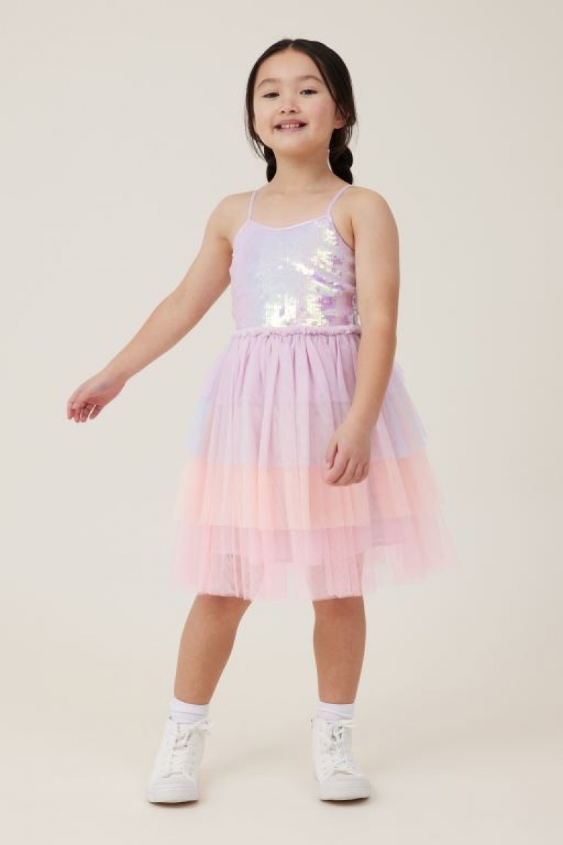Cotton On Iris Up Girls' Dress Multicolor | lvngAN6U4D8