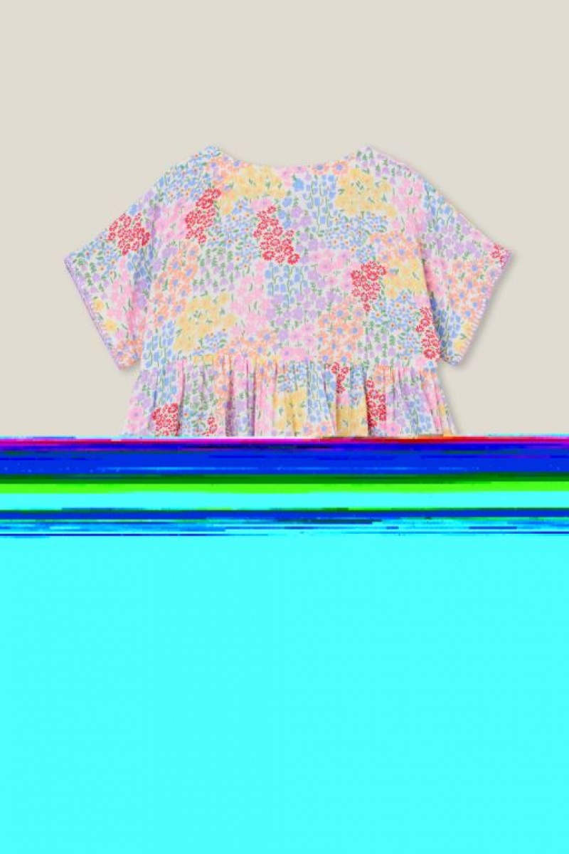 Cotton On Isabel Short Sleeve Girls' Dress Light Yellow | iBudwNZVVhR