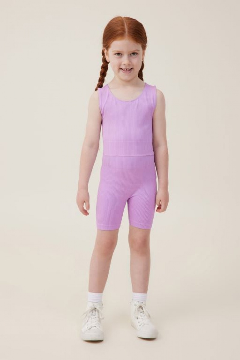 Cotton On Isla Seamfree Bike Girls' Shorts Lavender | a7Kpp52fkZP