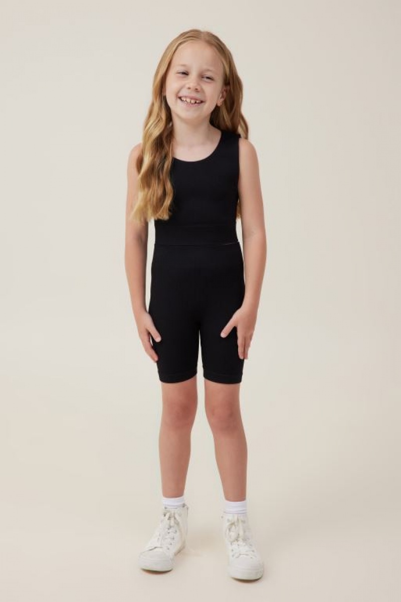 Cotton On Isla Seamfree Bike Girls' Shorts Black | 1wIHogjGCM7