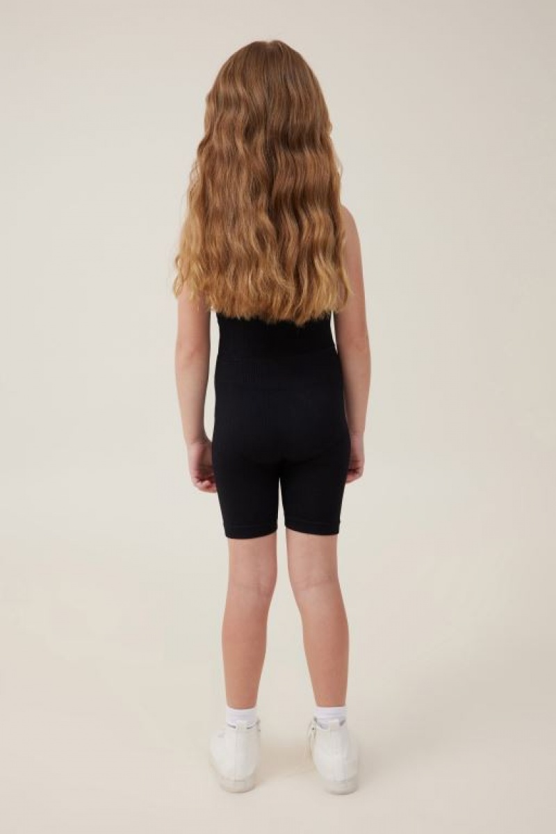 Cotton On Isla Seamfree Bike Girls' Shorts Black | 1wIHogjGCM7